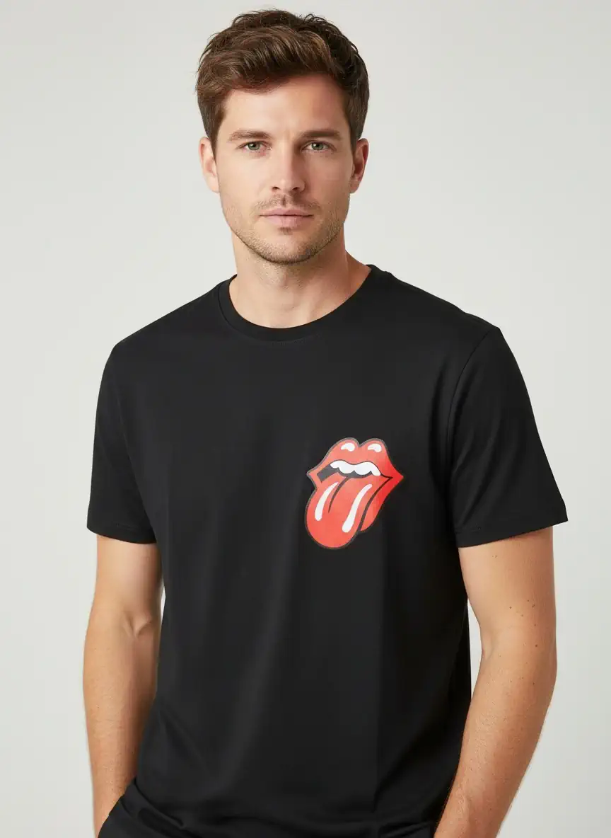 Regular Stones T-Shirt - Siyah