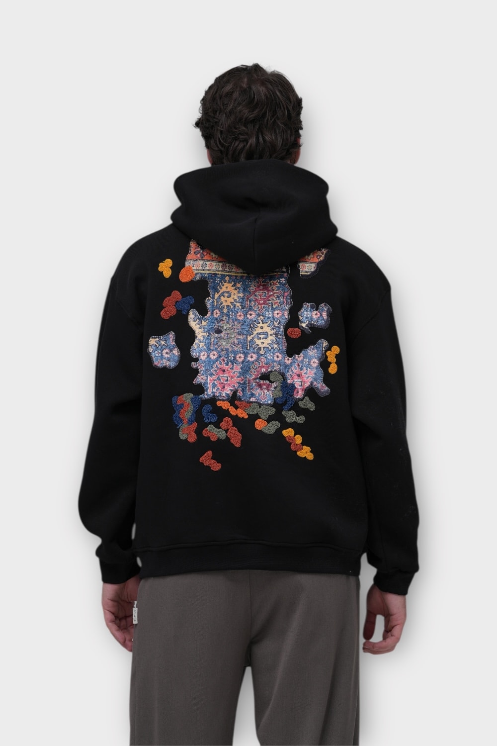 AUTHENTIC Oversize Hoodie - %100 Pamuk - Siyah