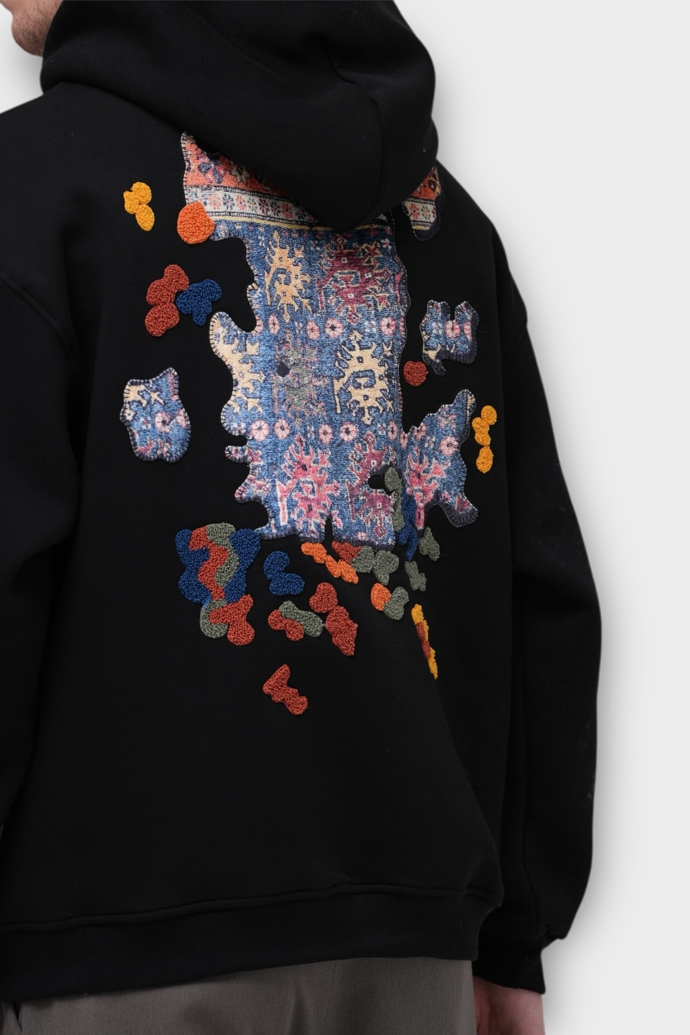 AUTHENTIC Oversize Hoodie - %100 Pamuk - Siyah