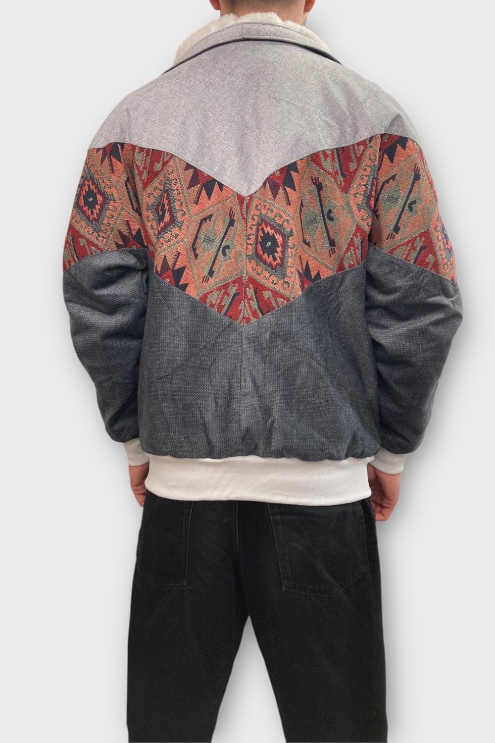 (7336) LARGE BEDEN KADIN & ERKEK OVERSIZE RETRO VINTAGE CEKET