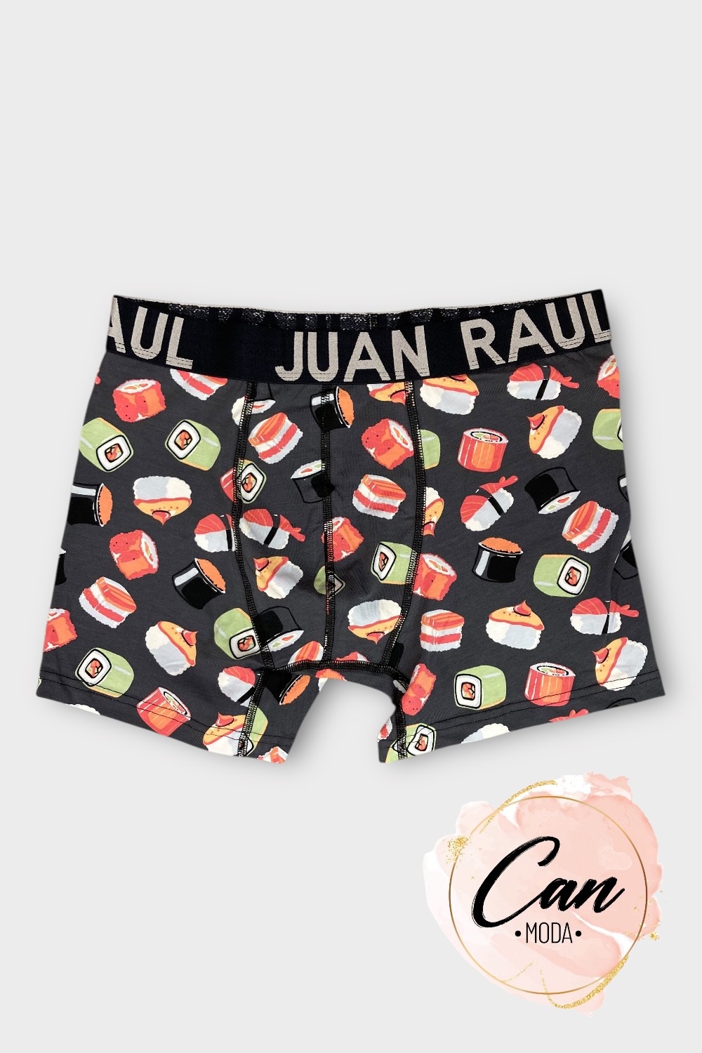 Sushi Mood Desenli - %95 Pamuklu Erkek Boxer - DB247