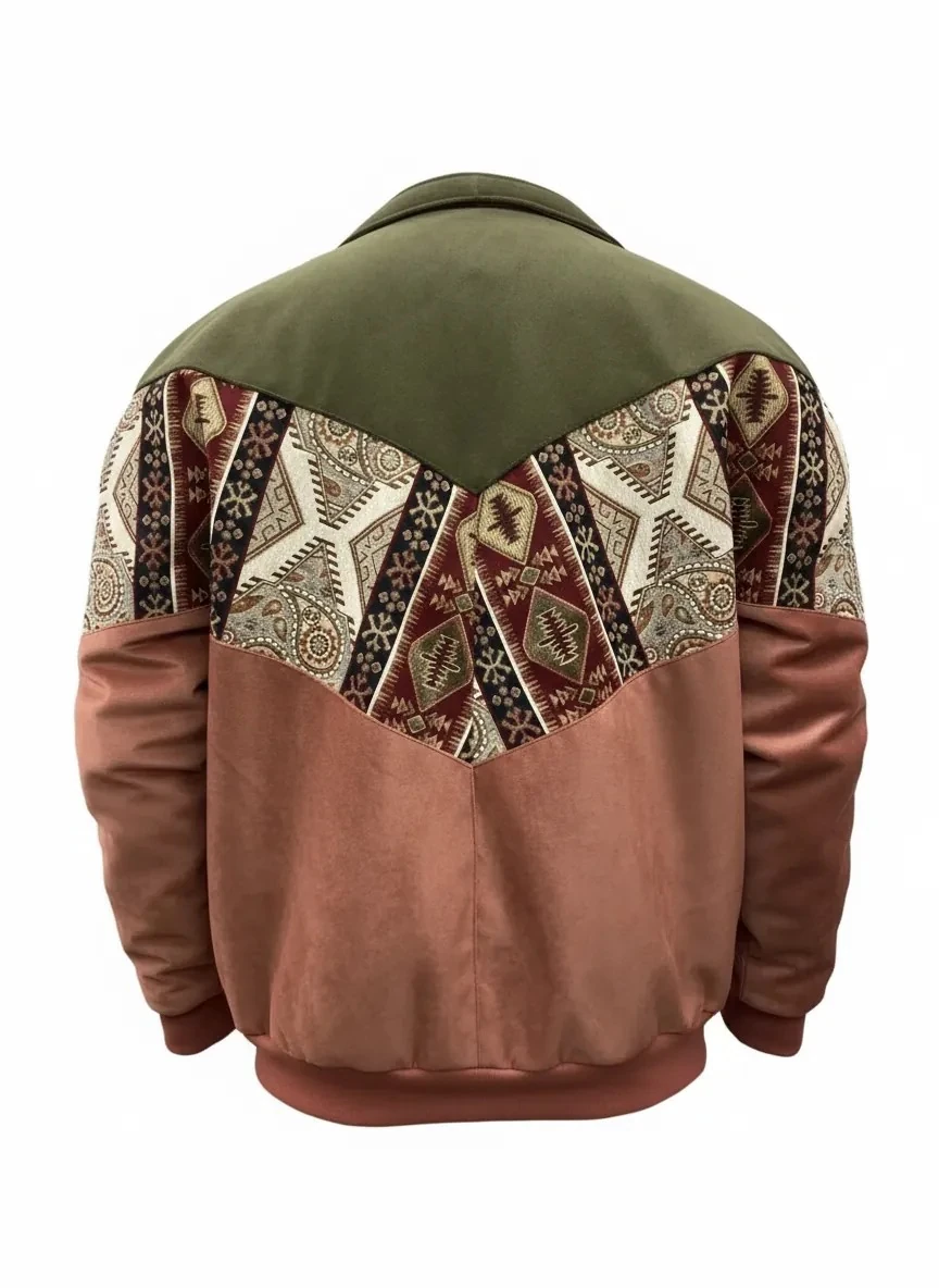 (7675) 2XLarge / 3XLarge Uyumlu Aztek Tarzı Oversize Unisex Ceket