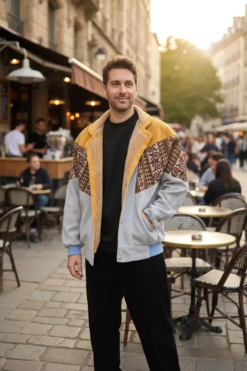 Unisex Vintage Pattern Jacket - Product Code: 7042