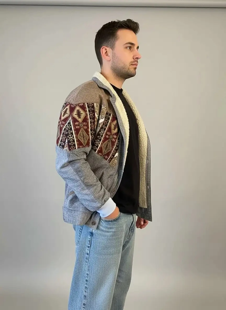 Unisex Vintage Pattern Jacket - Product Code: 7042