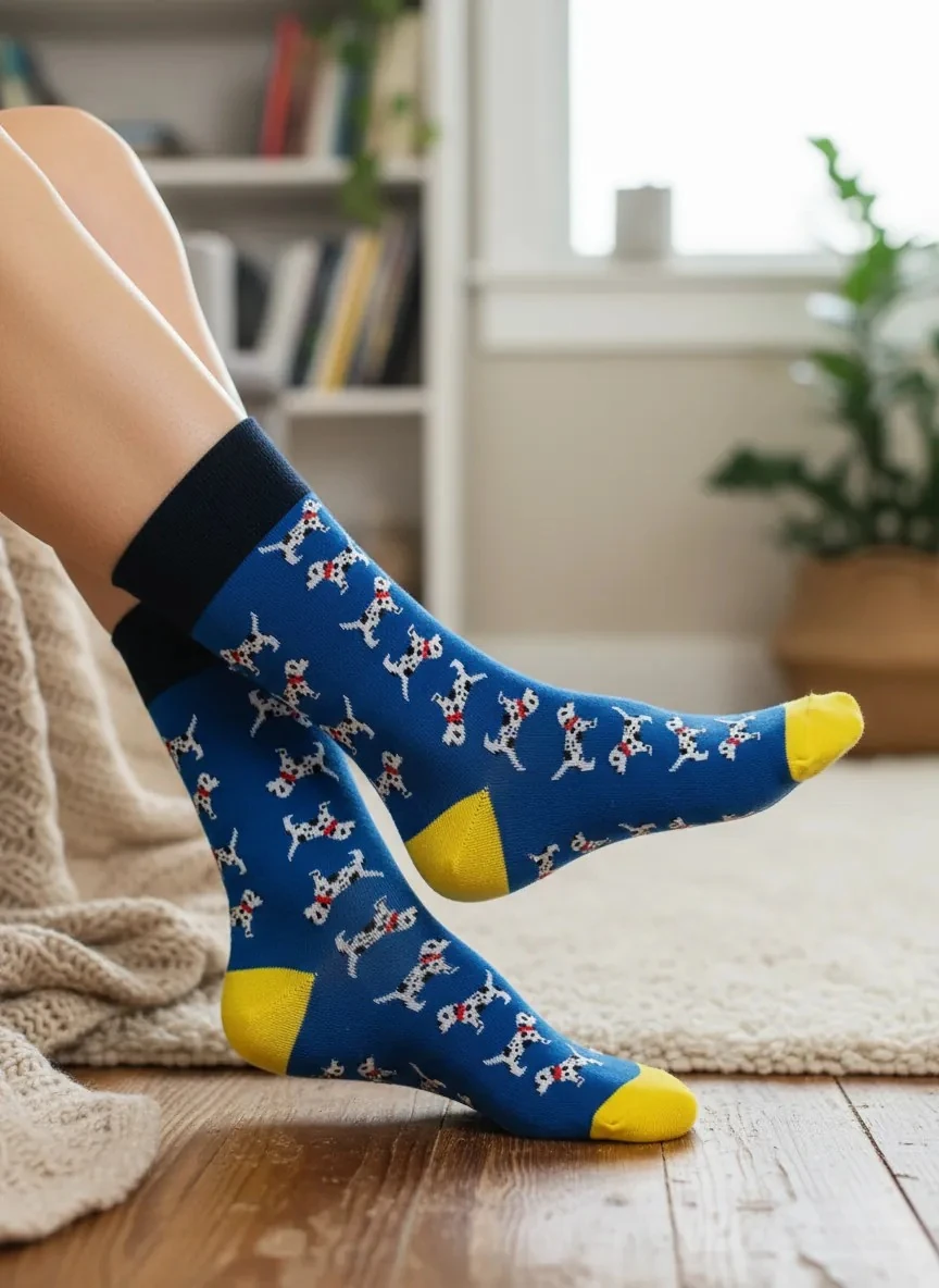 French Bulldog Desenli Çorap (36-44 Numaraya Uygun)