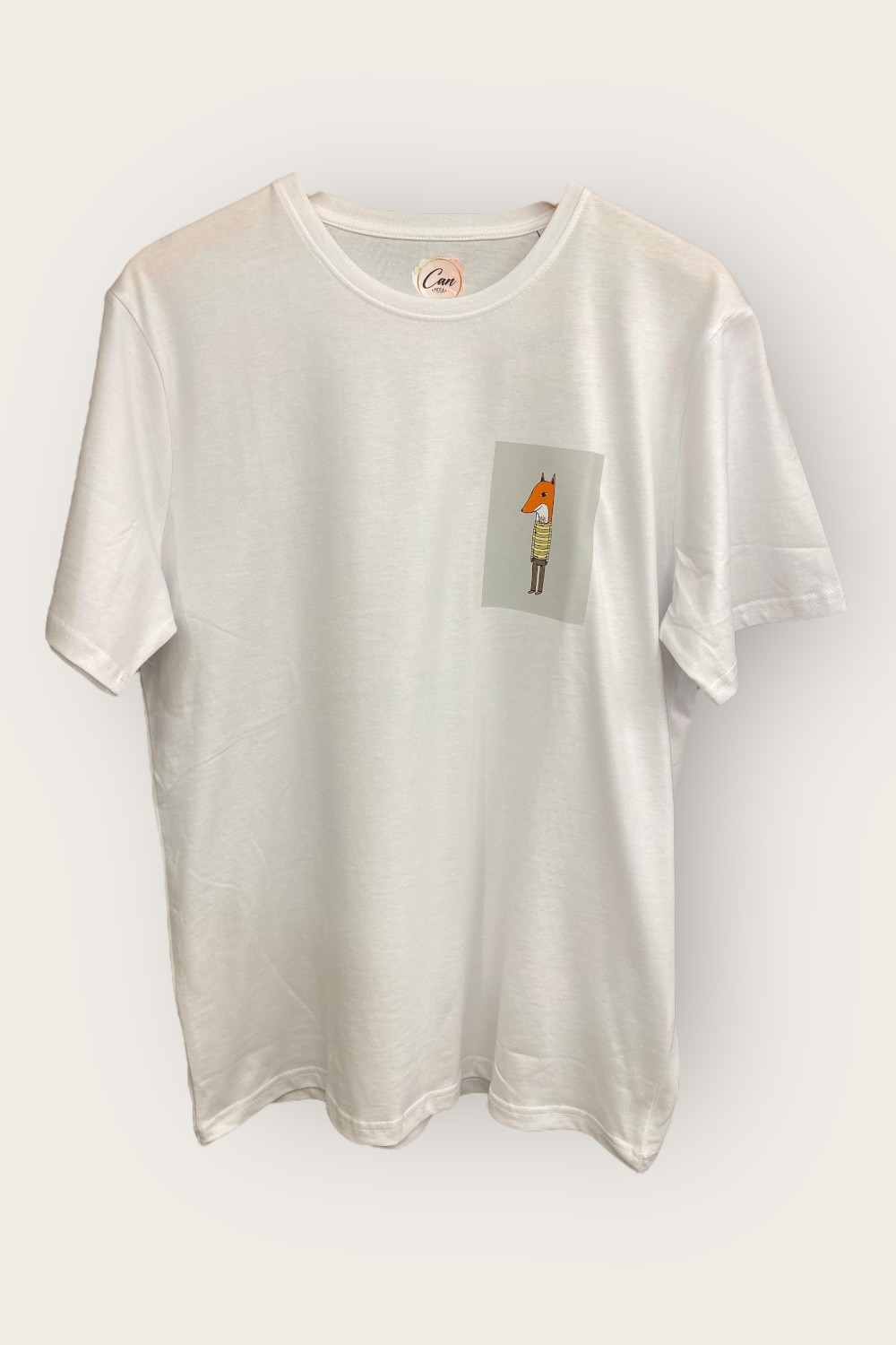 Regular Tilki T-Shirt - Beyaz