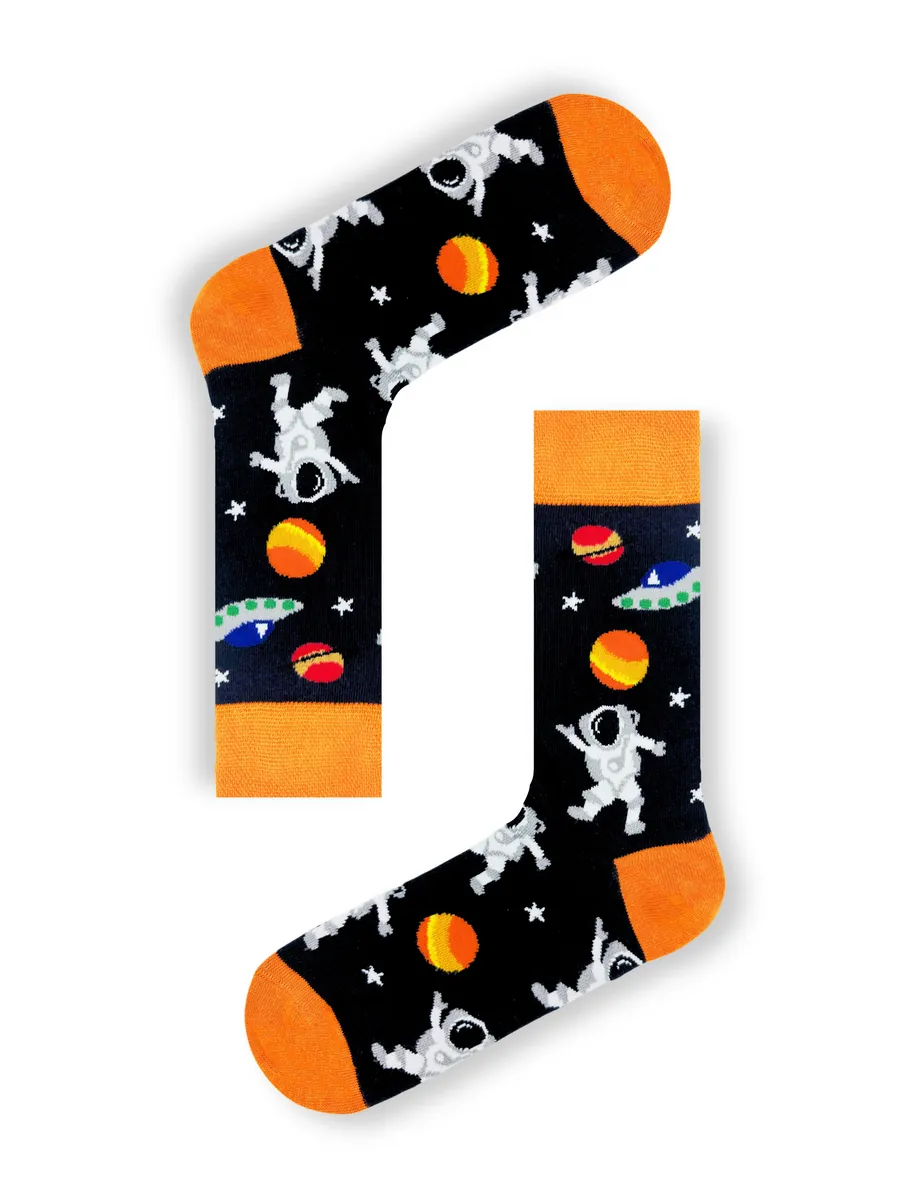 Mars Astronot Uzay Gemisi Desenli Çorap (36-44 Numaraya Uygun)