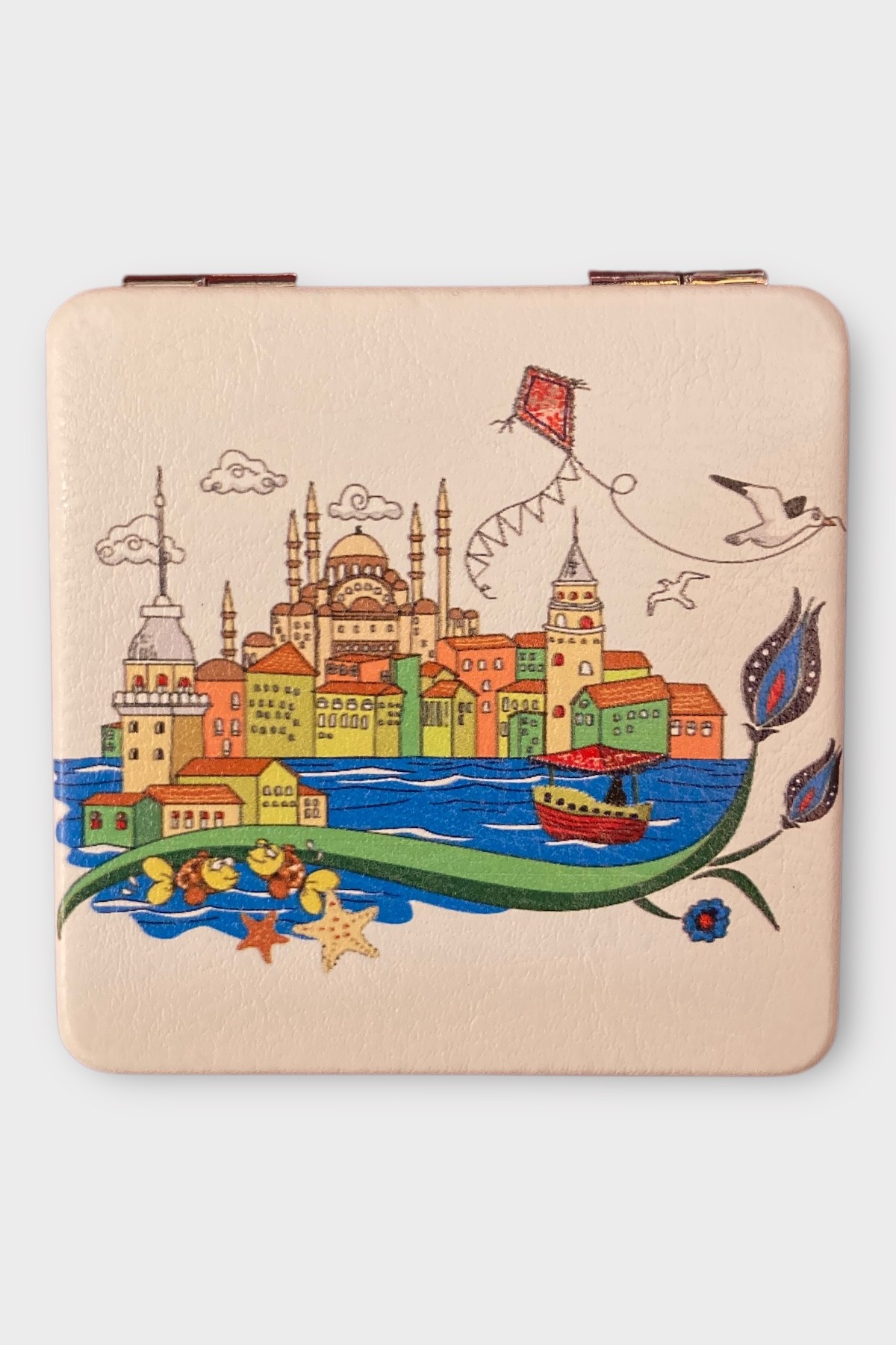 İstanbul Masalı – 6x6 cm Kare Cep Aynası