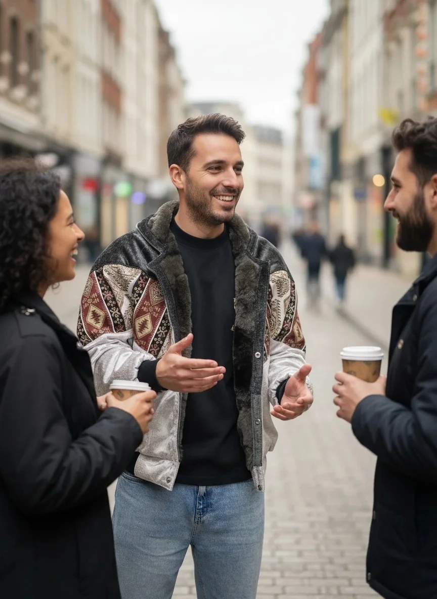 Unisex Vintage Pattern Jacket - Product Code: 7042