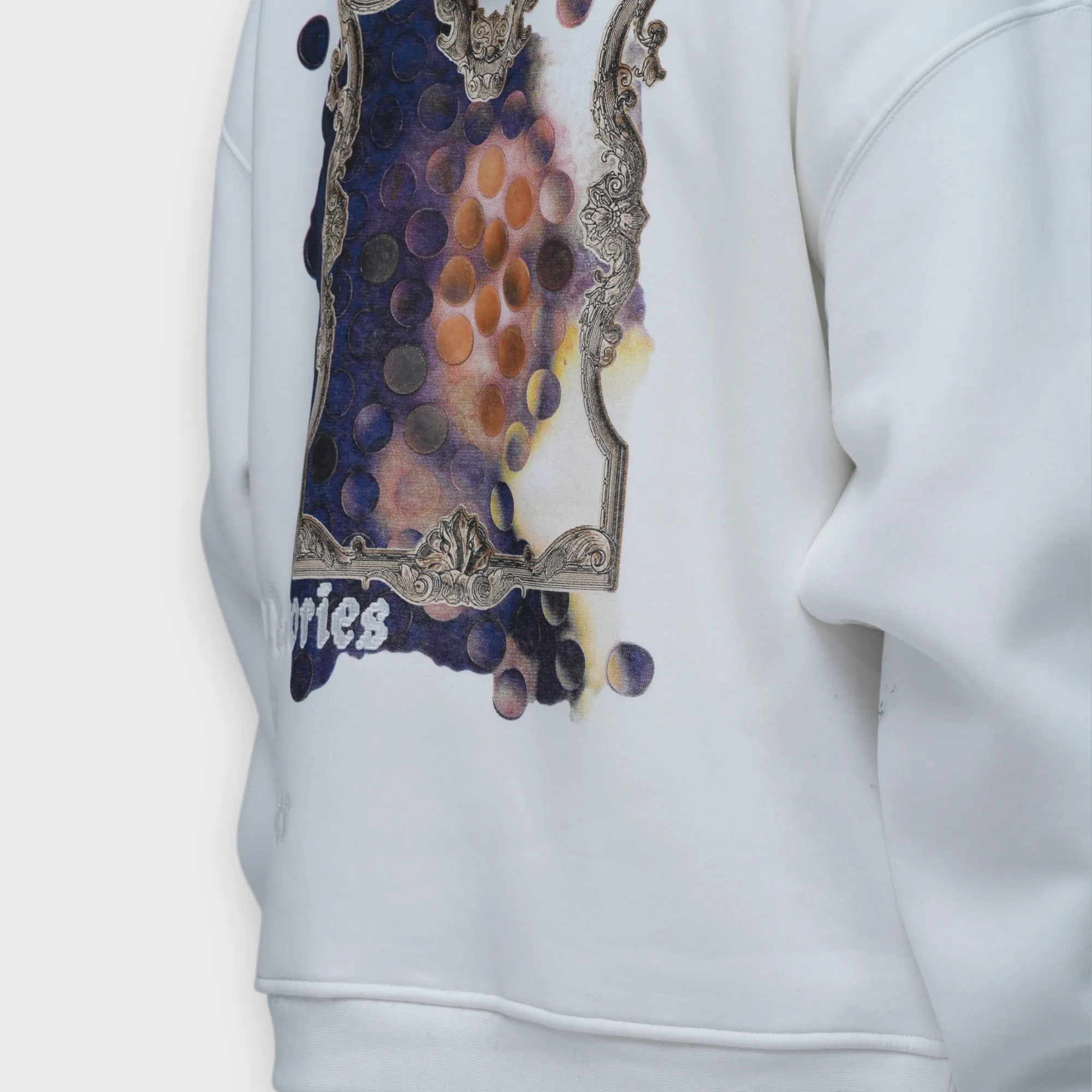 Memories Oversize Hoodie  - %100 Pamuk - Beyaz