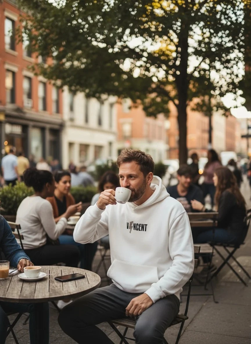 Carpet Motif Oversize Hoodie – 100% Cotton Black | Unique Back Print