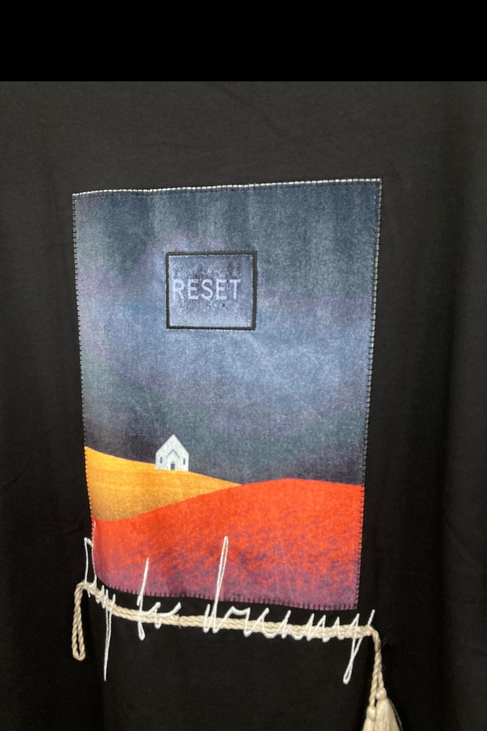 RESET Düşlere Yolculuk Oversize Tişört - Siyah