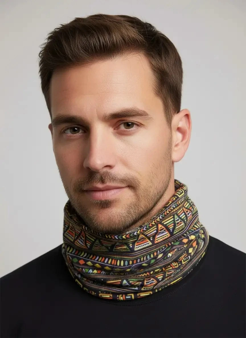 Etnik Desenli Tribal Enerji Buff – 25x47 cm - BF202