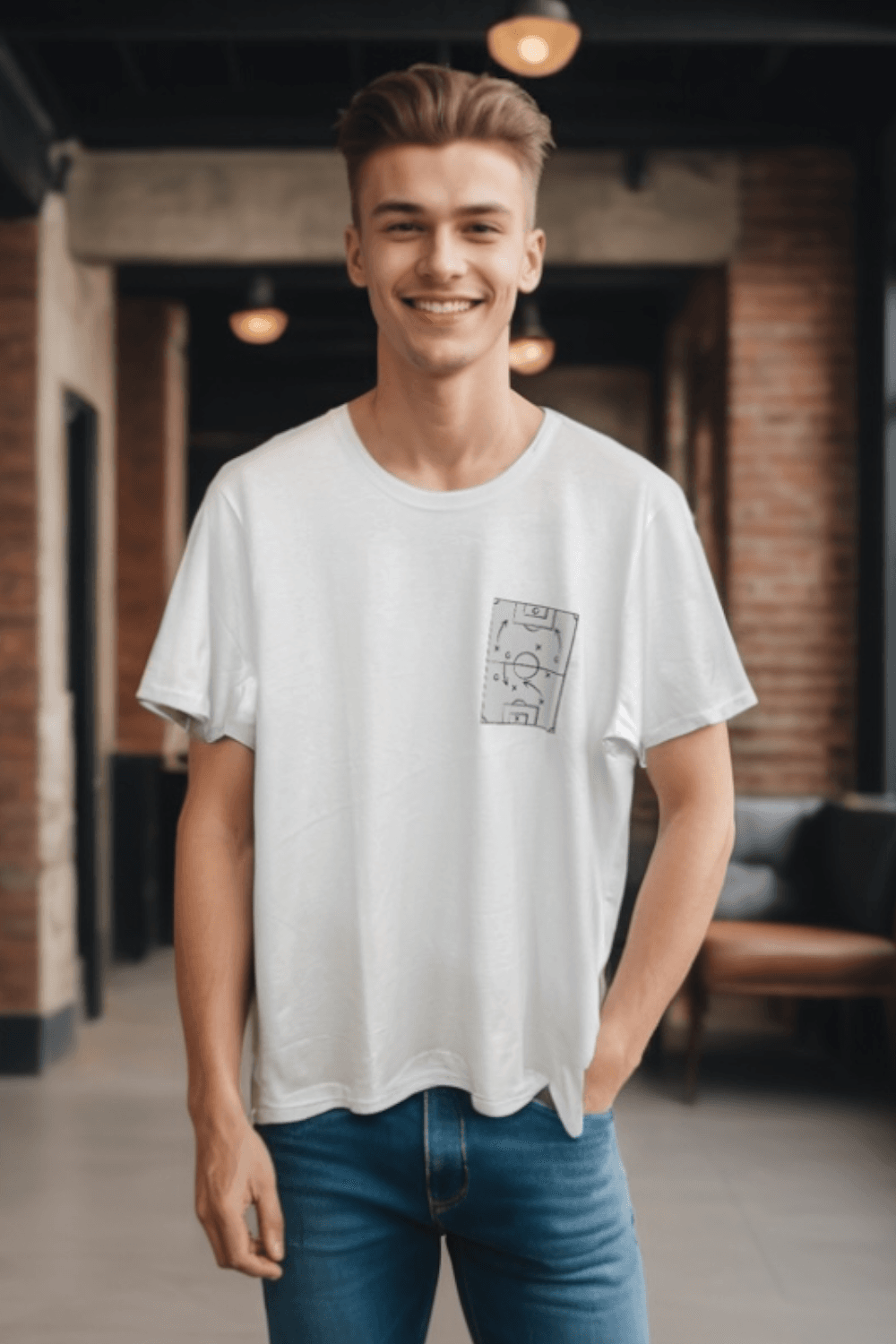Regular Taktik T-Shirt - Beyaz