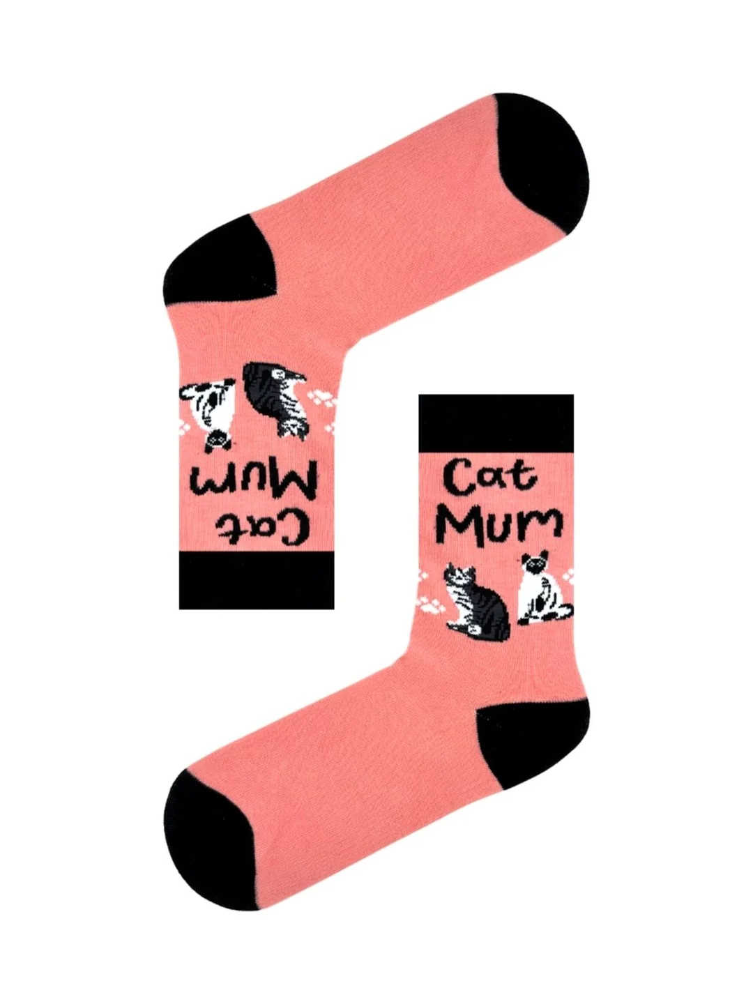 Cat Mum Desenli Çorap (36-44 Numaraya Uygun)
