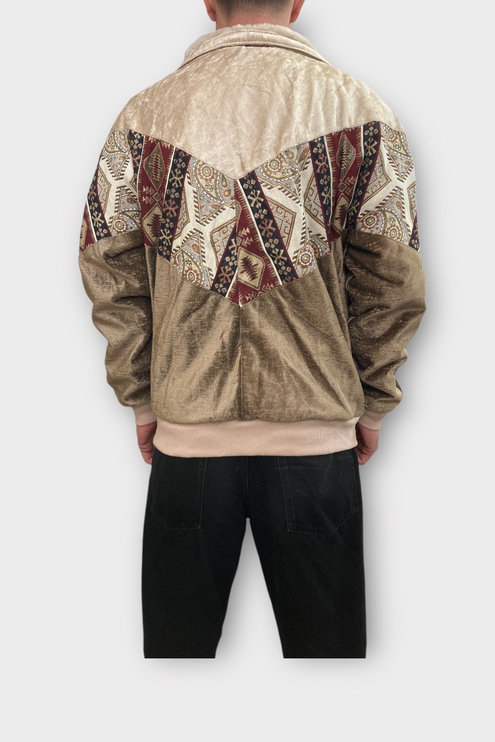 (7332) MEDIUM BEDEN KADIN & ERKEK OVERSIZE RETRO VINTAGE CEKET