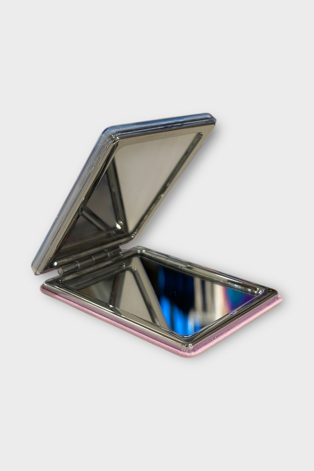 Papyonlu Kedi 6 * 8.5 cm Cep Aynası - Pembe