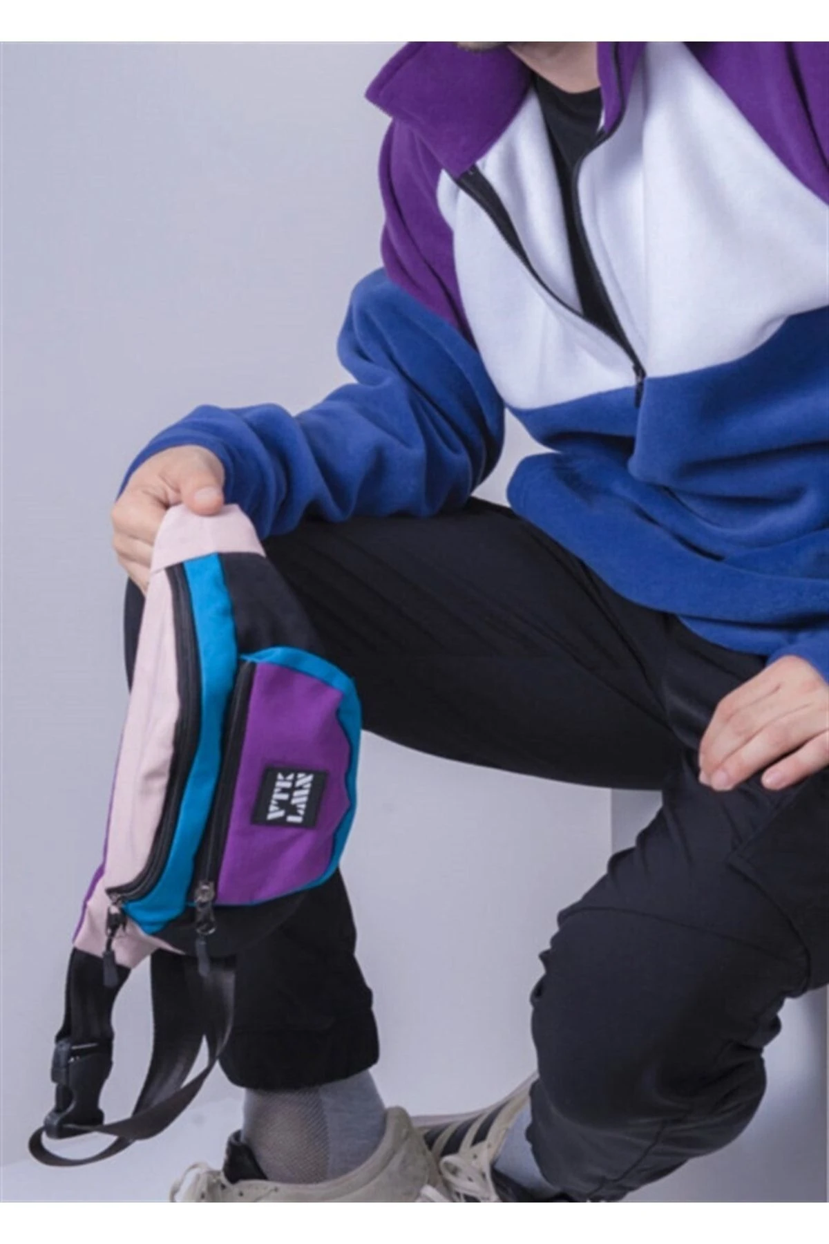 Patchwork Bel Çantası - 14