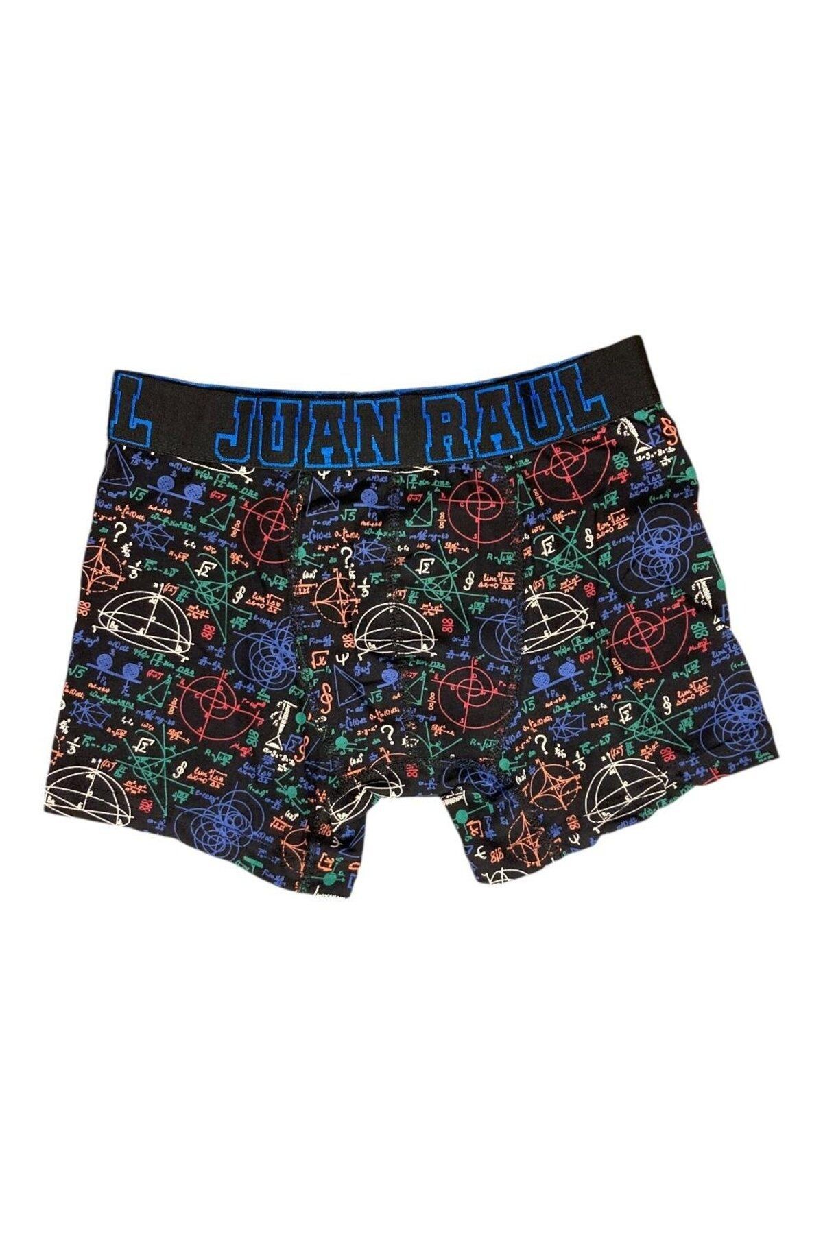 Geometrik Desenli Pamuklu Boxer - DB185