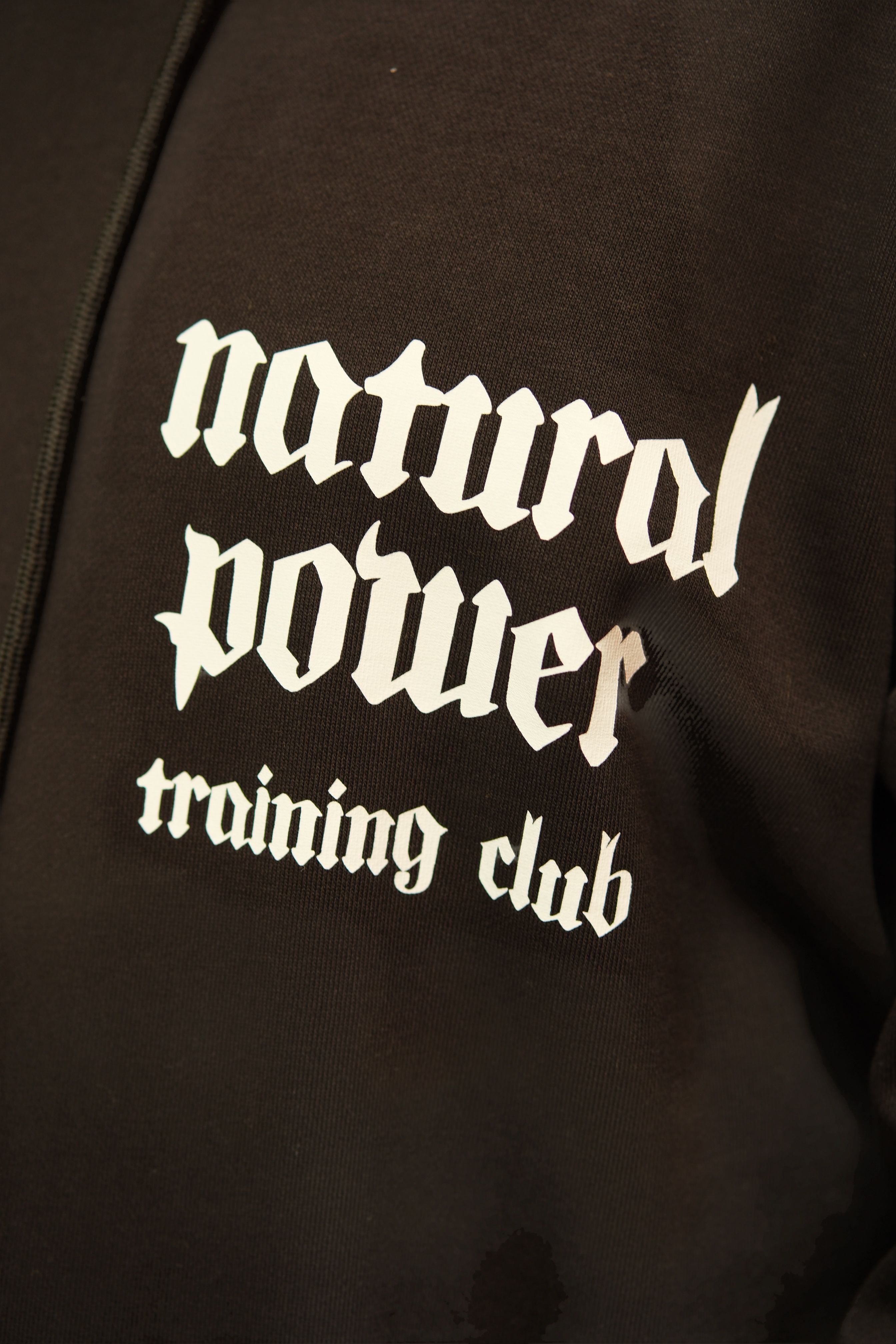 Natural Power Siyah Oversize Kapüşonlu Sweatshirt - CNMD-SW223