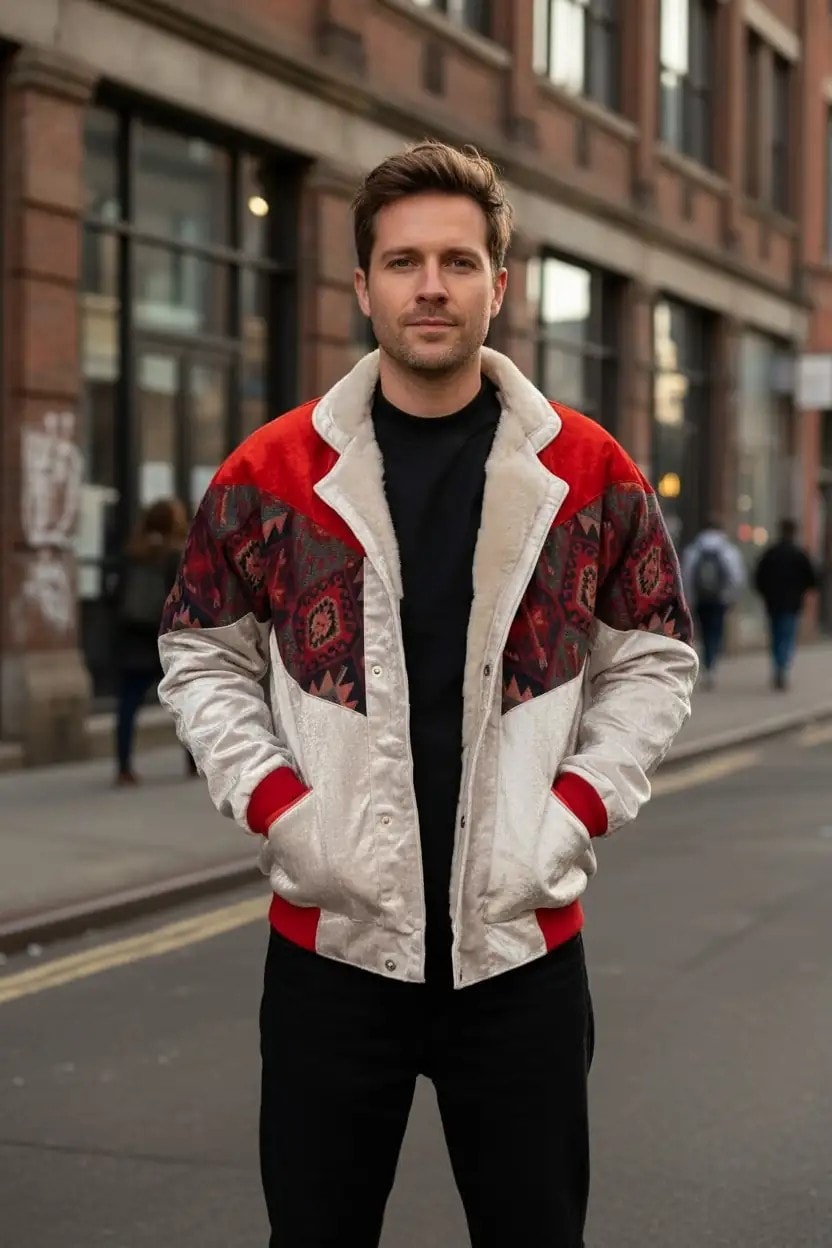 Unisex Vintage Pattern Jacket - Product Code: 7042