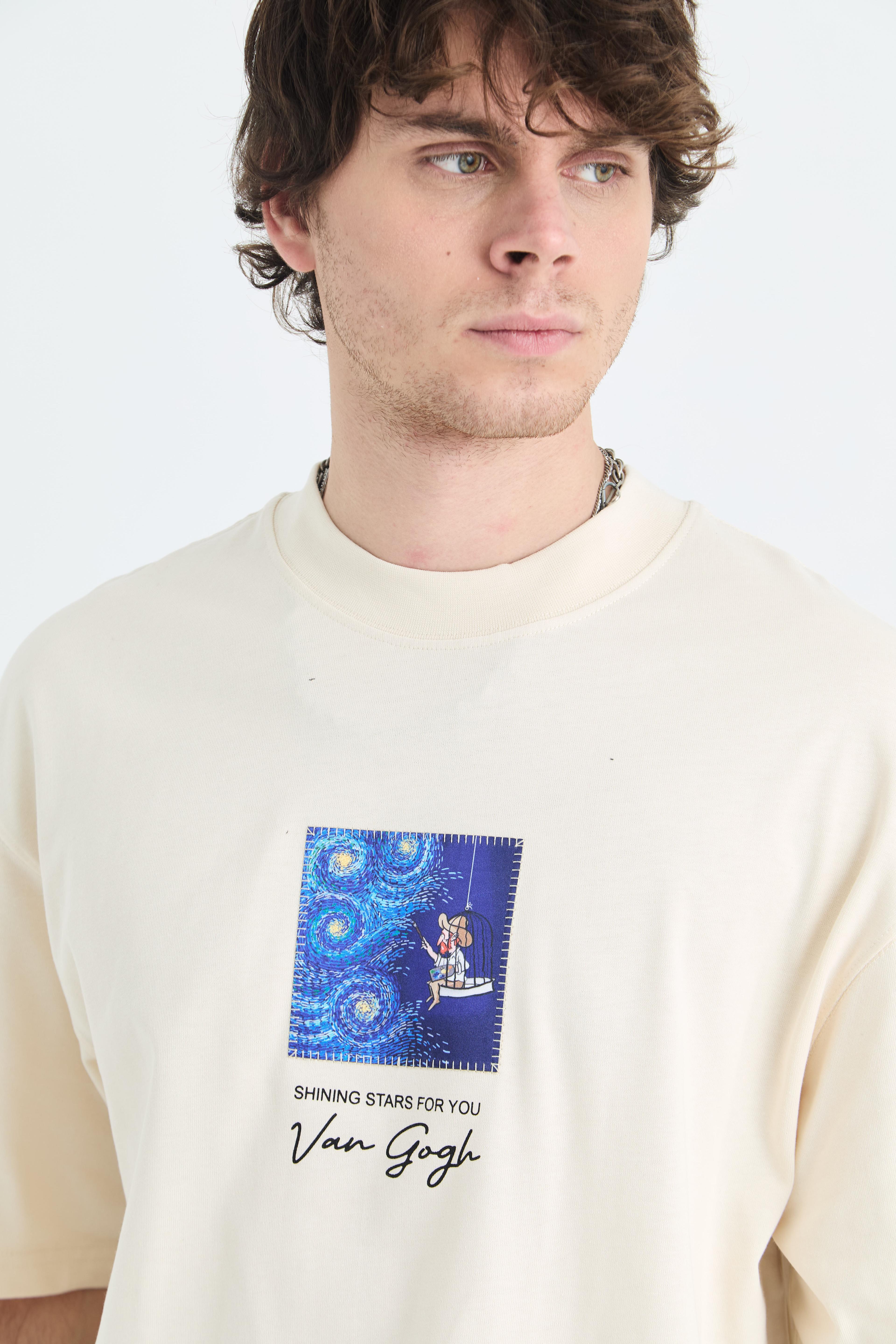 UNISEX OVERSIZE SHINING STARS FOR YOU T-SHIRT - TAŞ