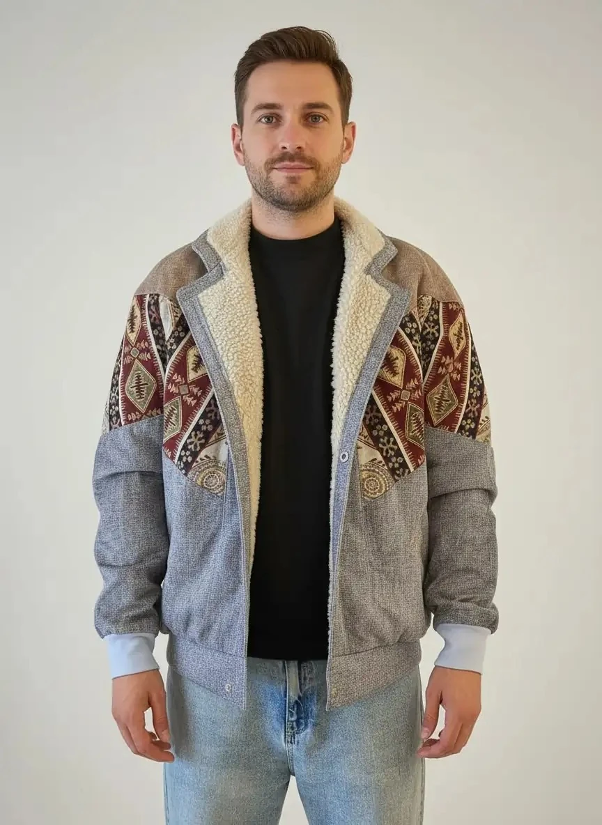 Unisex Vintage Pattern Jacket - Product Code: 7042