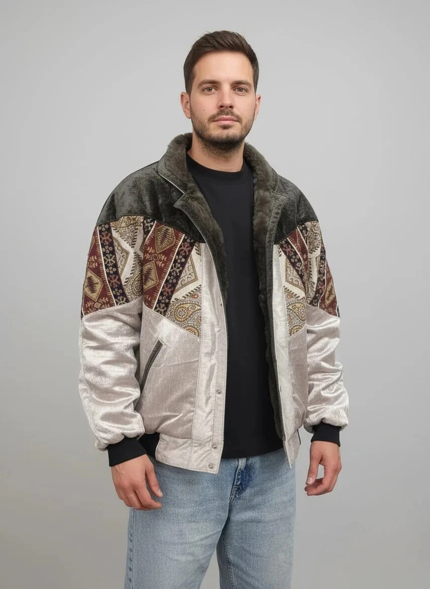 Unisex Vintage Pattern Jacket - Product Code: 7042