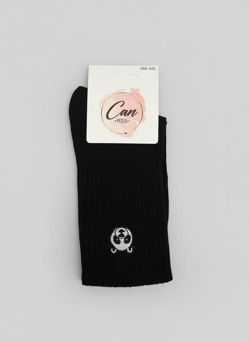 Panda Nakışlı Çorap (36-44 Numaraya Uygun)