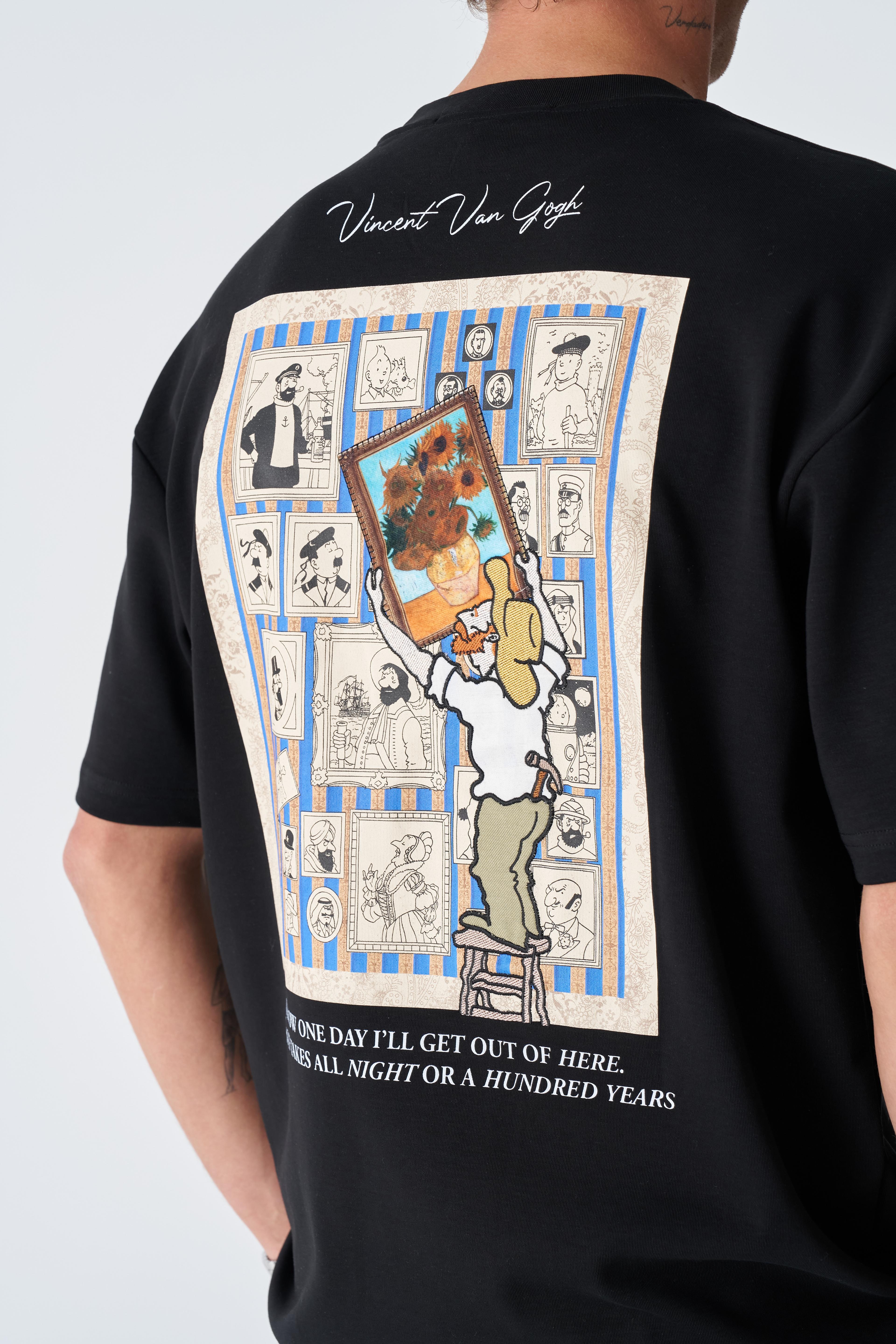 One Day Rahat Kesim T-shirt - Siyah