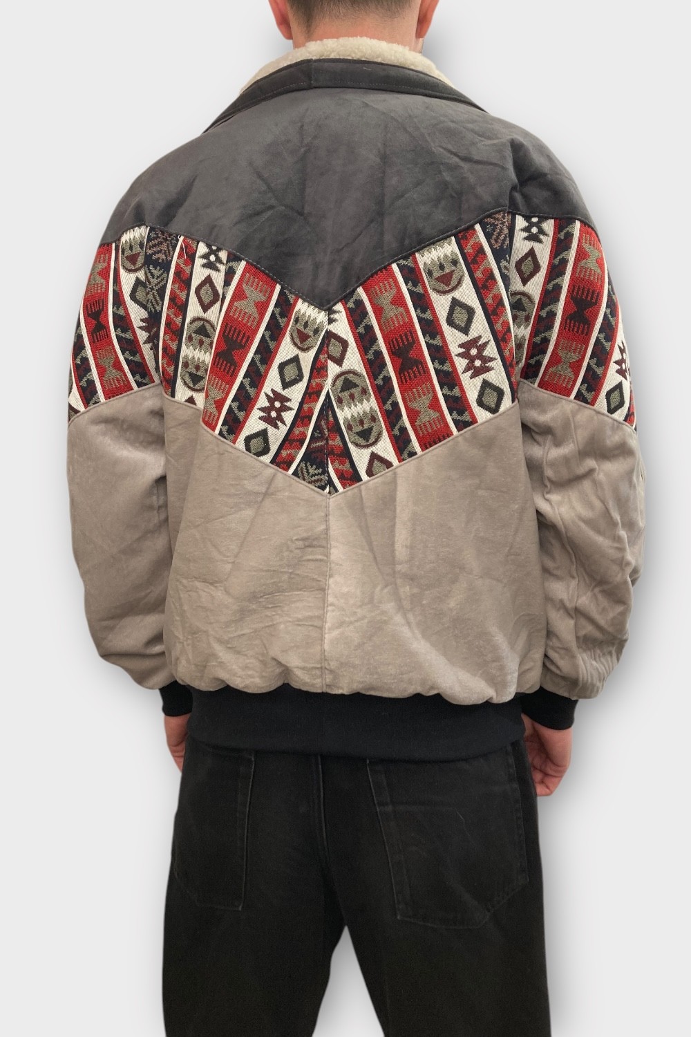 (7334) MEDIUM BEDEN KADIN & ERKEK OVERSIZE RETRO VINTAGE CEKET