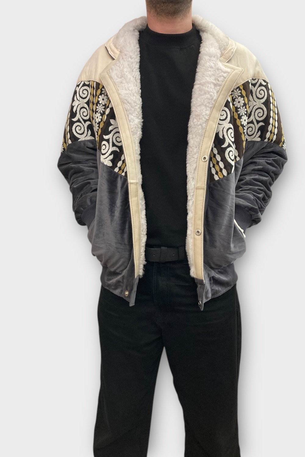 (7345) 2XLARGE BEDEN KADIN & ERKEK OVERSIZE RETRO VINTAGE CEKET