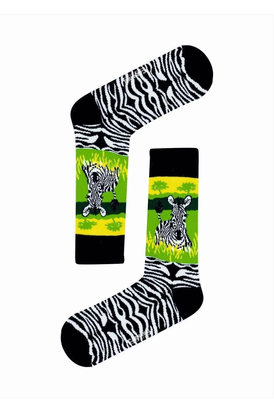 Zebra Desenli Çorap (36-44 Numaraya Uygun)