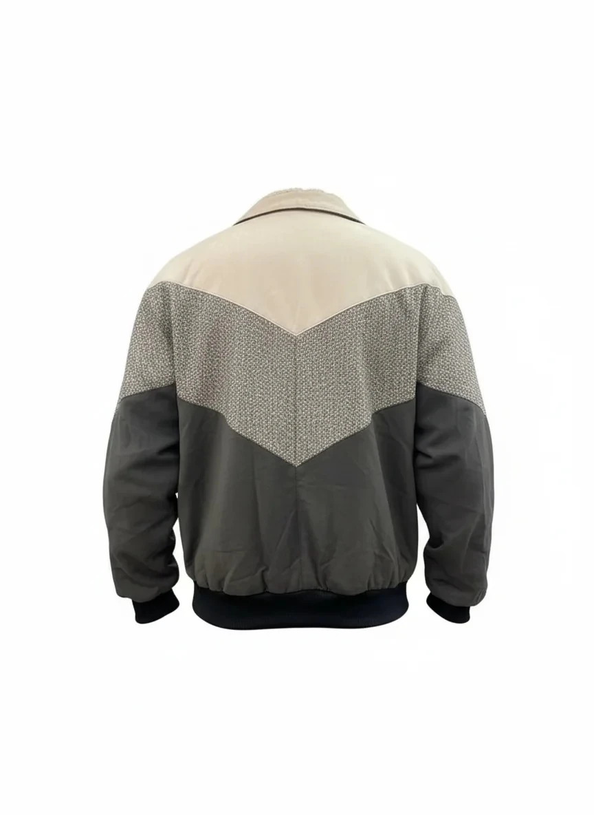 (7633) Small / Medium Beden Uyumlu Oversize Vintage Desen Ceket