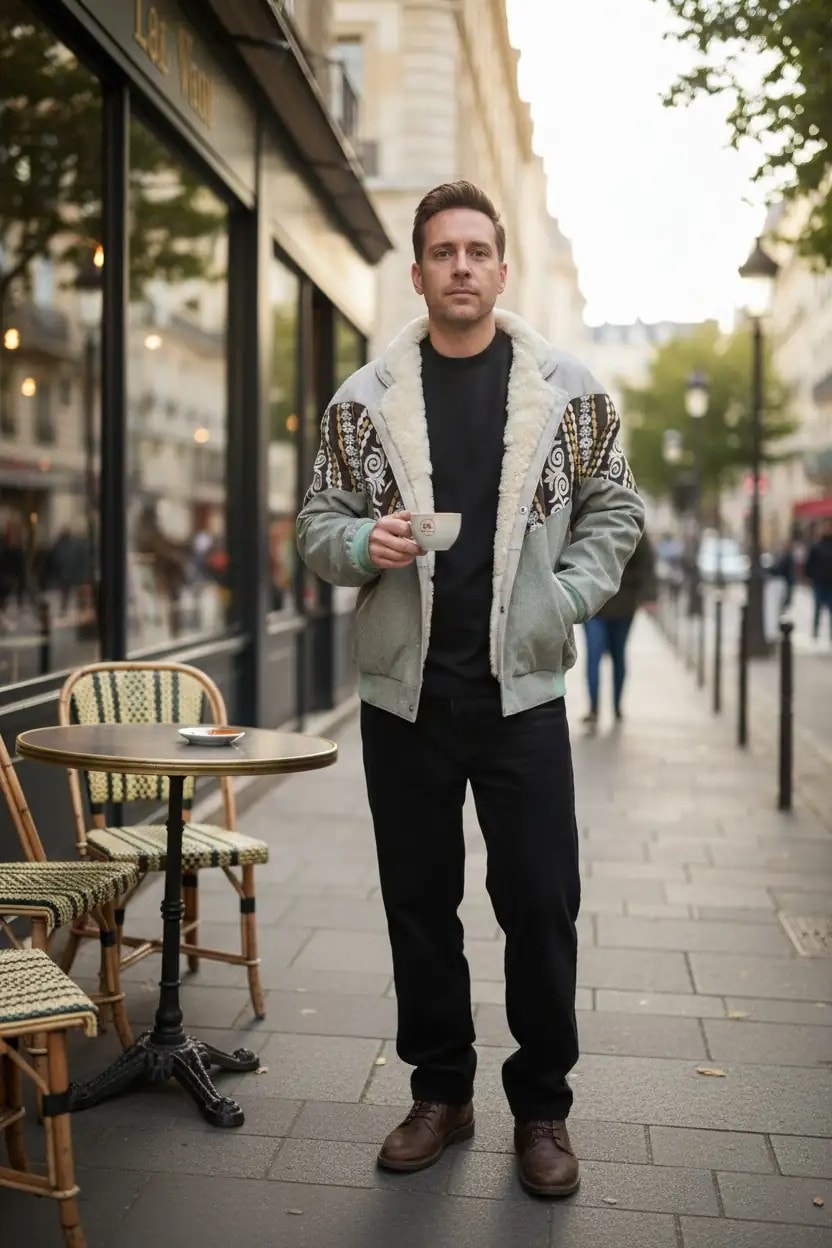 Unisex Vintage Pattern Jacket - Product Code: 7042