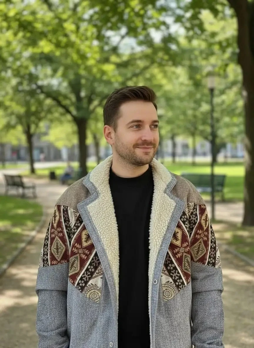 Unisex Vintage Pattern Jacket - Product Code: 7042