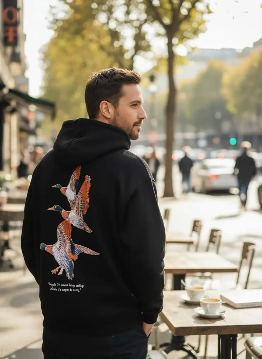 STORY Oversize Hoodie - %100 Pamuk - Siyah