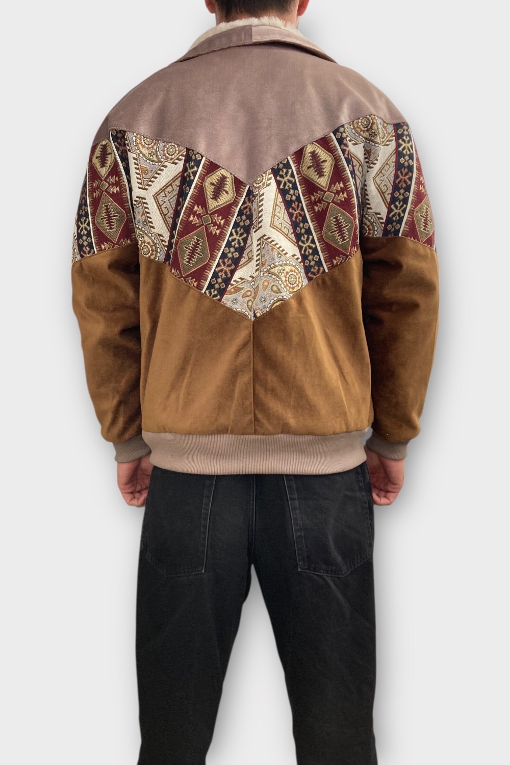 (7427) XSMALL BEDEN KADIN & ERKEK OVERSIZE EL YAPIMI RETRO VINTAGE CEKET