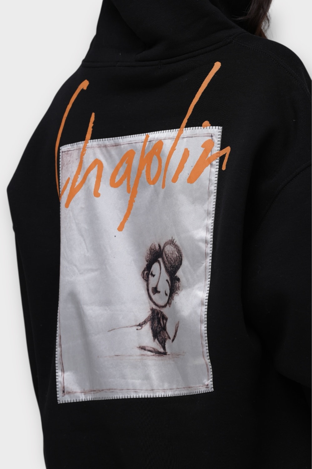 Chaplin Oversize Hoodie  - %100 Pamuk - Siyah