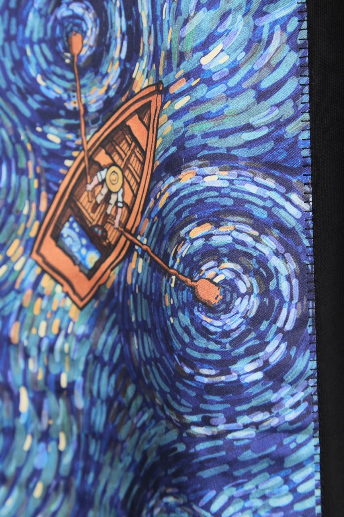 Impressionist Painter Oversize Tişört - Siyah