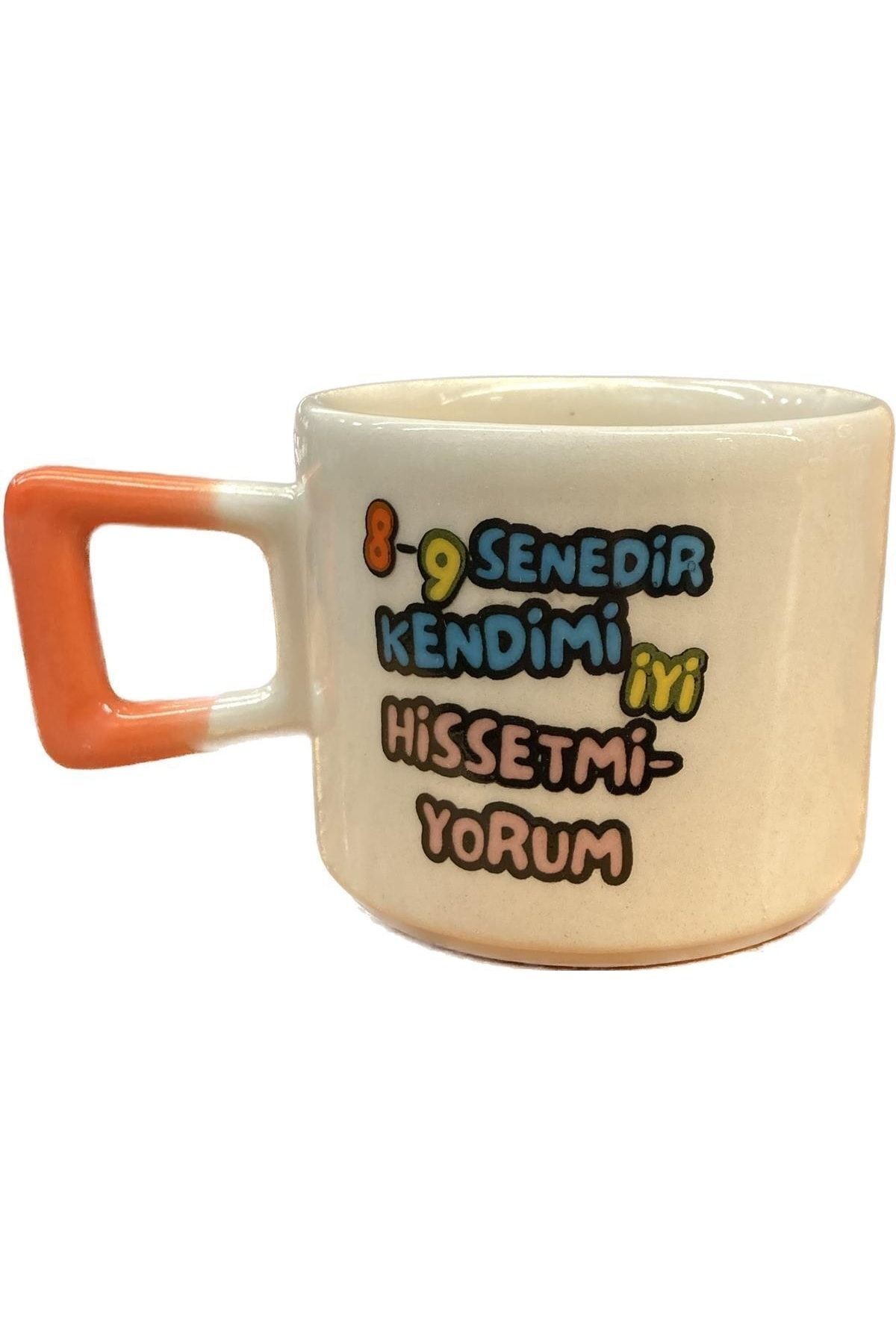 8-9 Senedir Kendimi Iyi Hissetmiyorum Köşeli Kupa