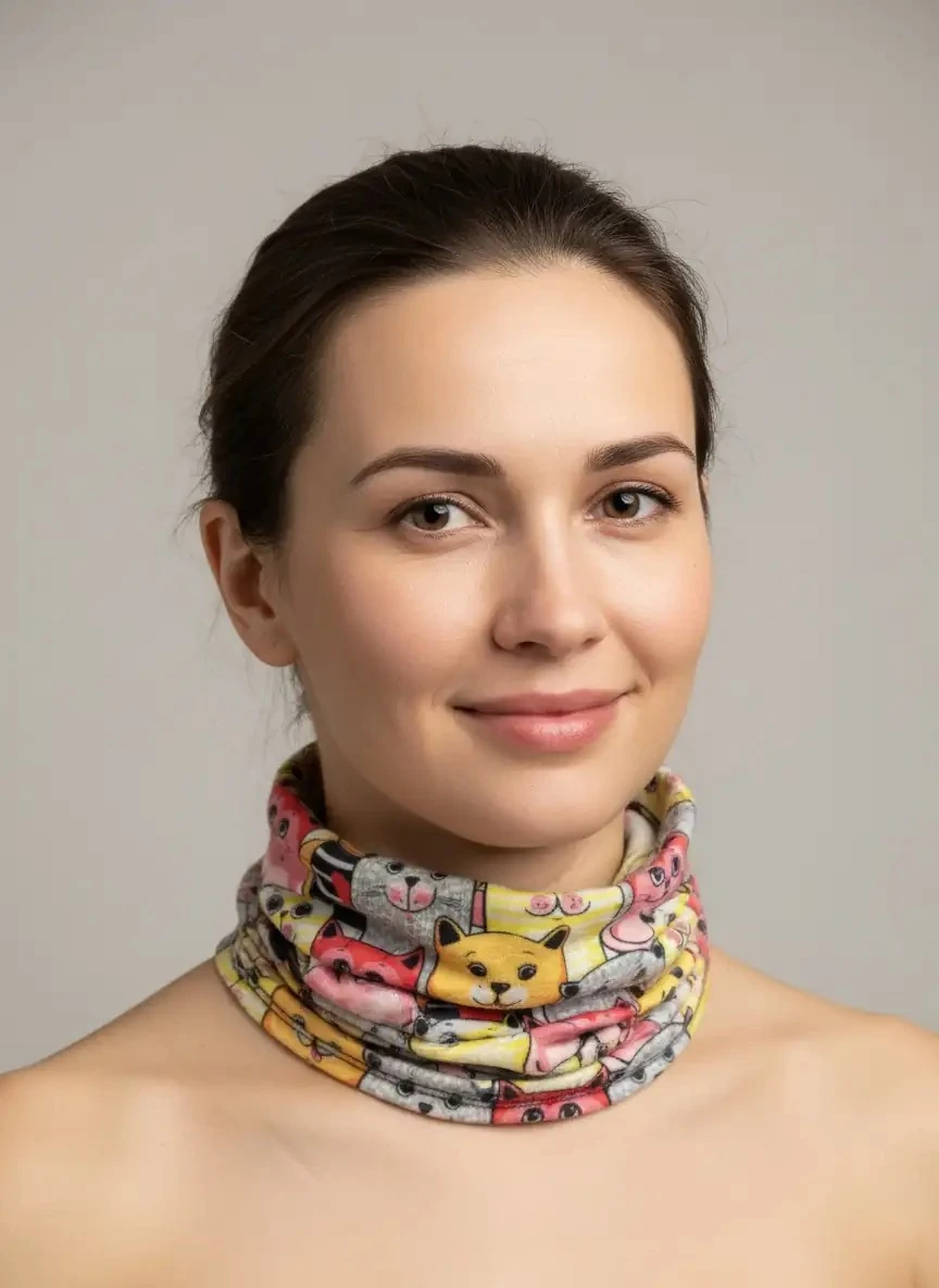 Kedi Temalı Buff - 25x47 cm - BF221