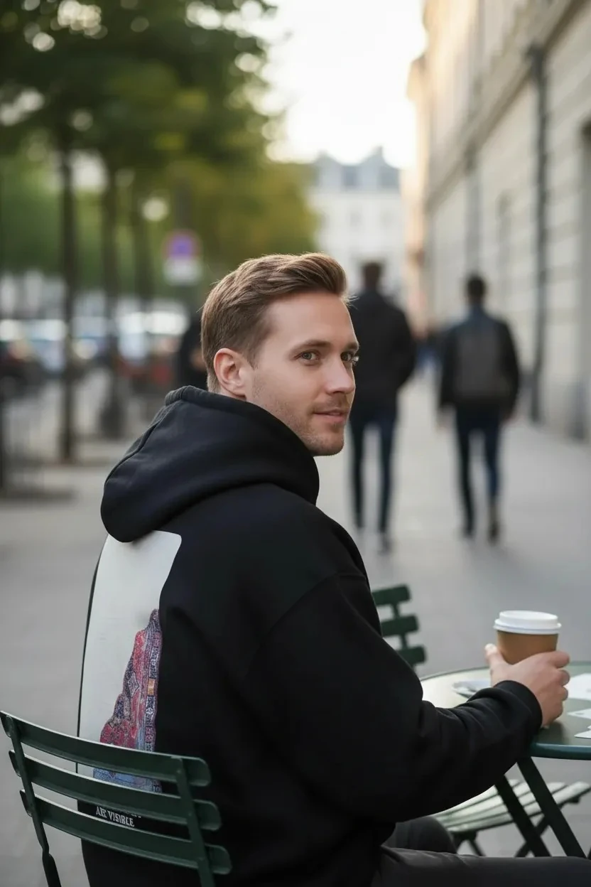 Canmoda - NOT ALL WOUNDS ARE VISIBLE Oversize Hoodie - Siyah