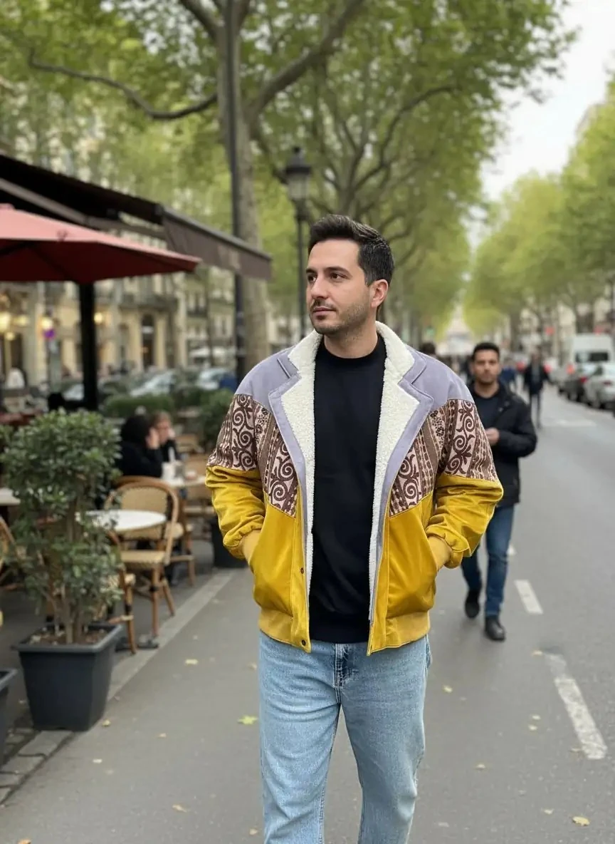 Unisex Vintage Pattern Jacket - Product Code: 7042