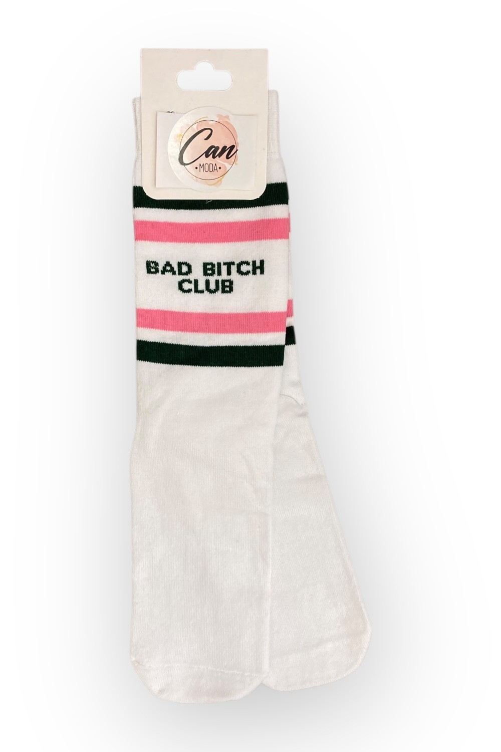 Bad Bitch Club – Çizgili Yumuşak Dokulu Çorap