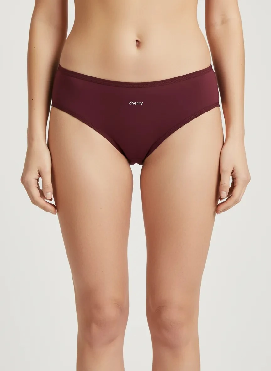 3'lü Bikini Kadın Külot - (Marshmallow/Cherry/Straciatella) %95 Pamuk %5 Elastan