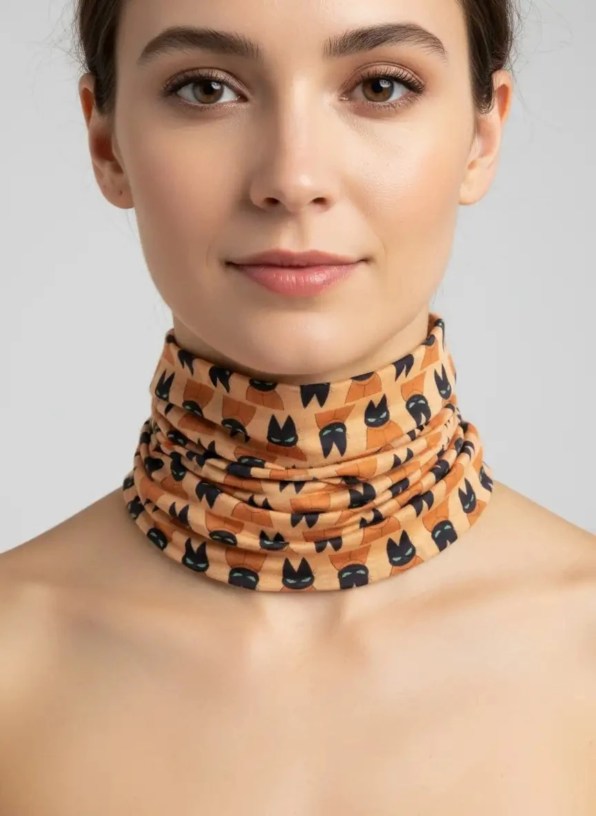 Kedi Temalı Buff - 25x47 cm - BF223