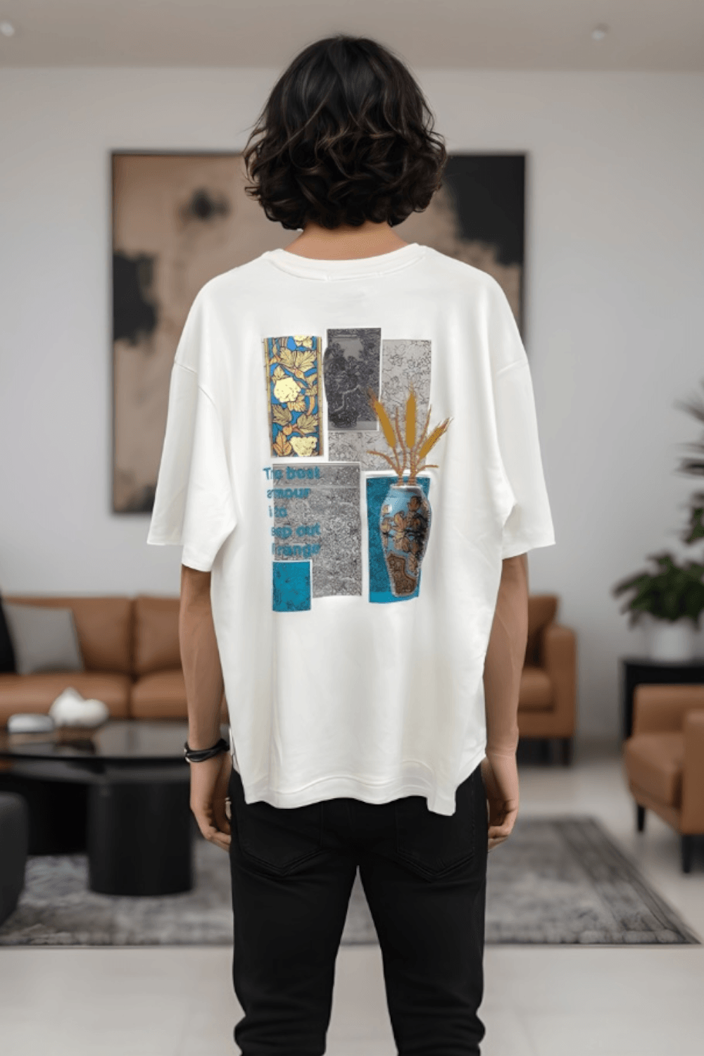 The Best Armour Oversize Tişört - Beyaz