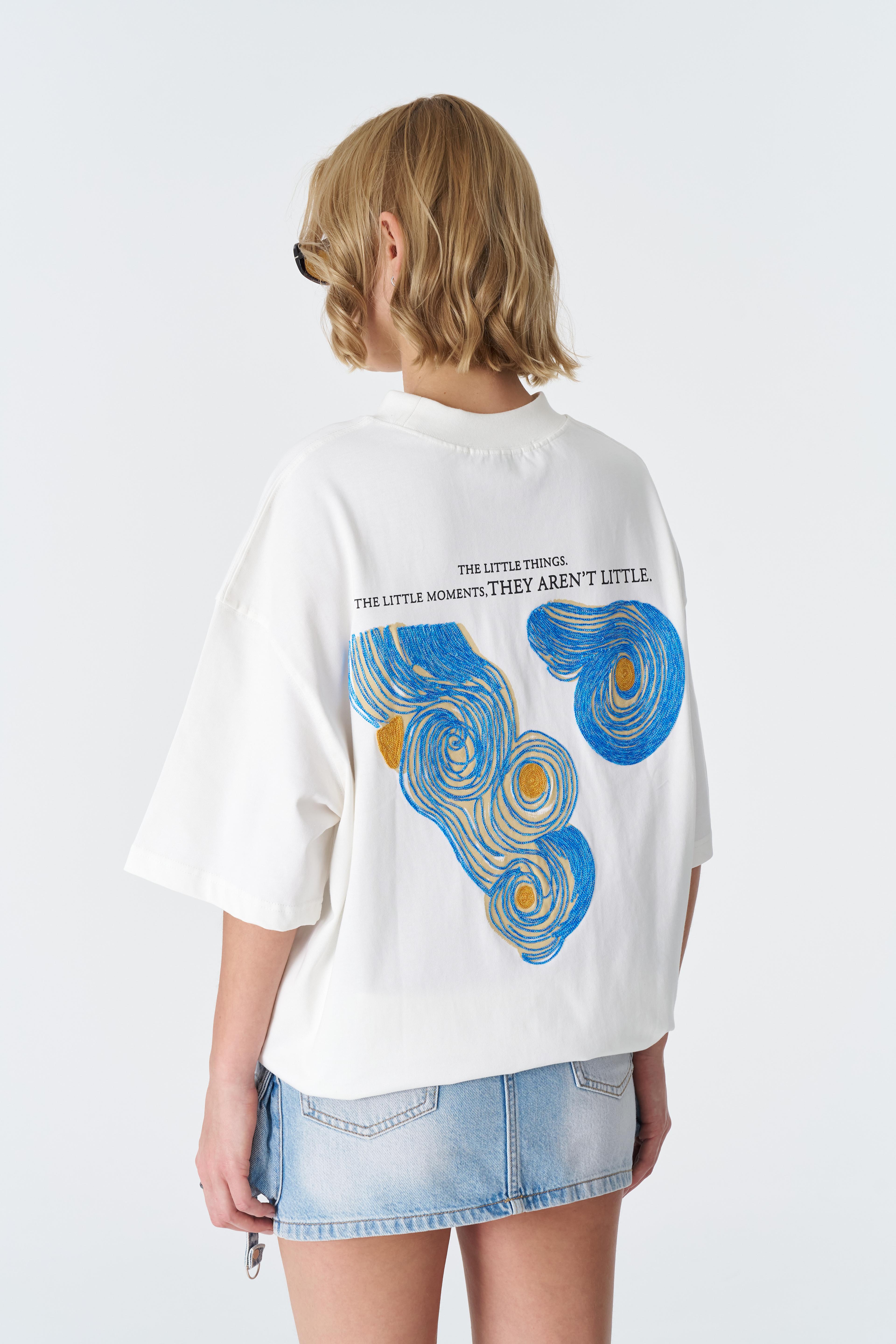 The Little Things %100 Pamuk T-Shirt - Beyaz