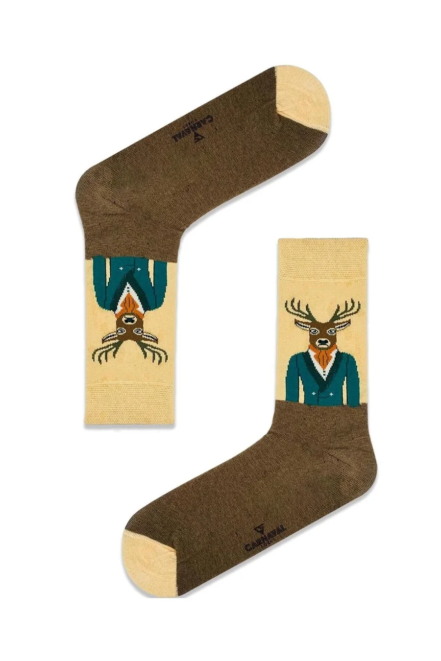 Geyik Desenli Çorap (36-44 Numaraya Uygun)